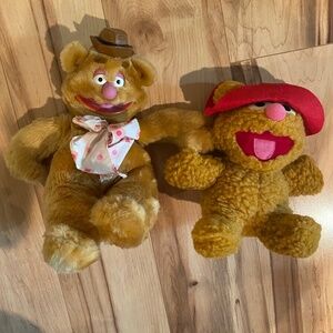 SALE!!! Vintage Muppet Fozzie plush set